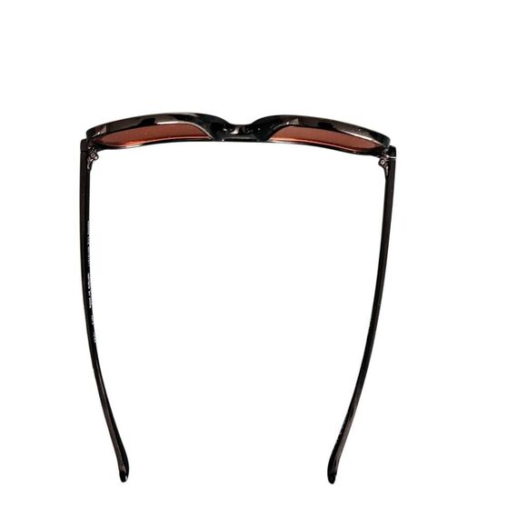 Black Aviator Sunglasses with Amber Lenses - Picture 7 of 12